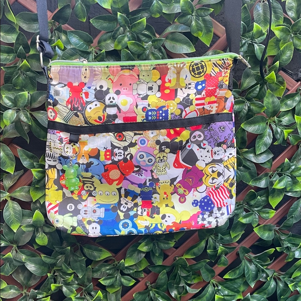 Vibrant Disney Vinylmation Character Crossbody Bag circa 2008